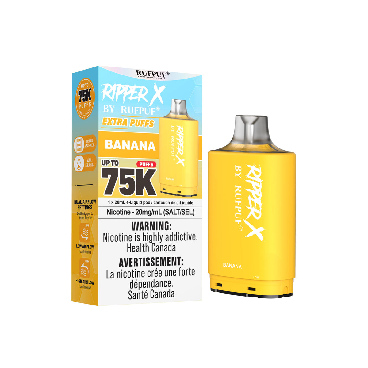 Ripper X 75K - Banana - 20mg