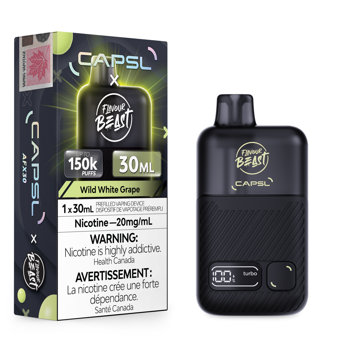Flavour Beast - CAPSL AFX30 - Wild White Grape - 20mg