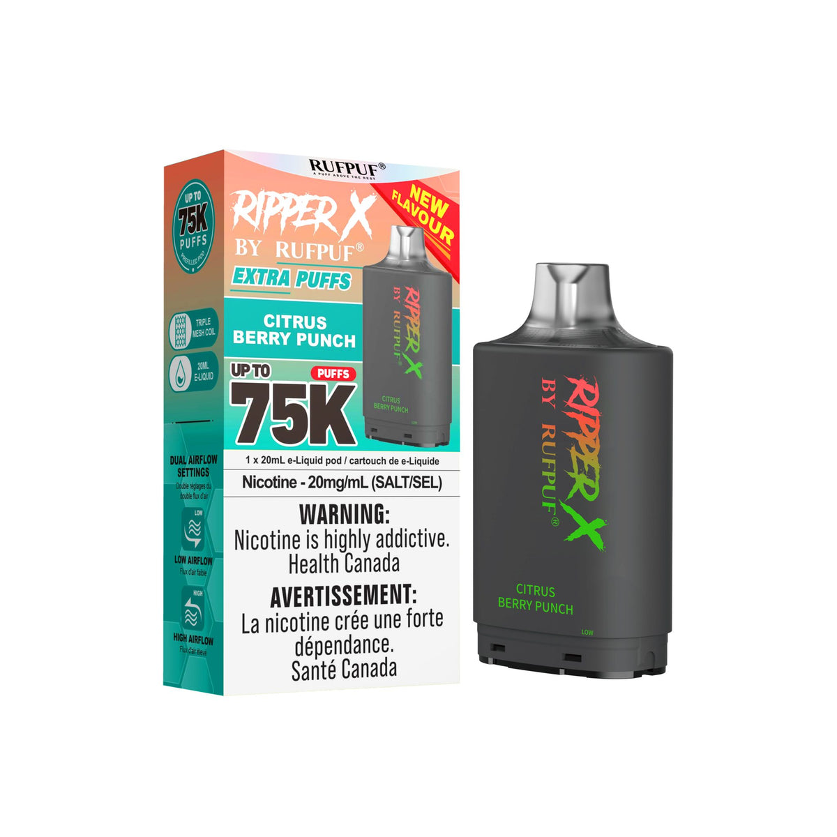Ripper X 75K - Citrus Berry Punch - 20mg