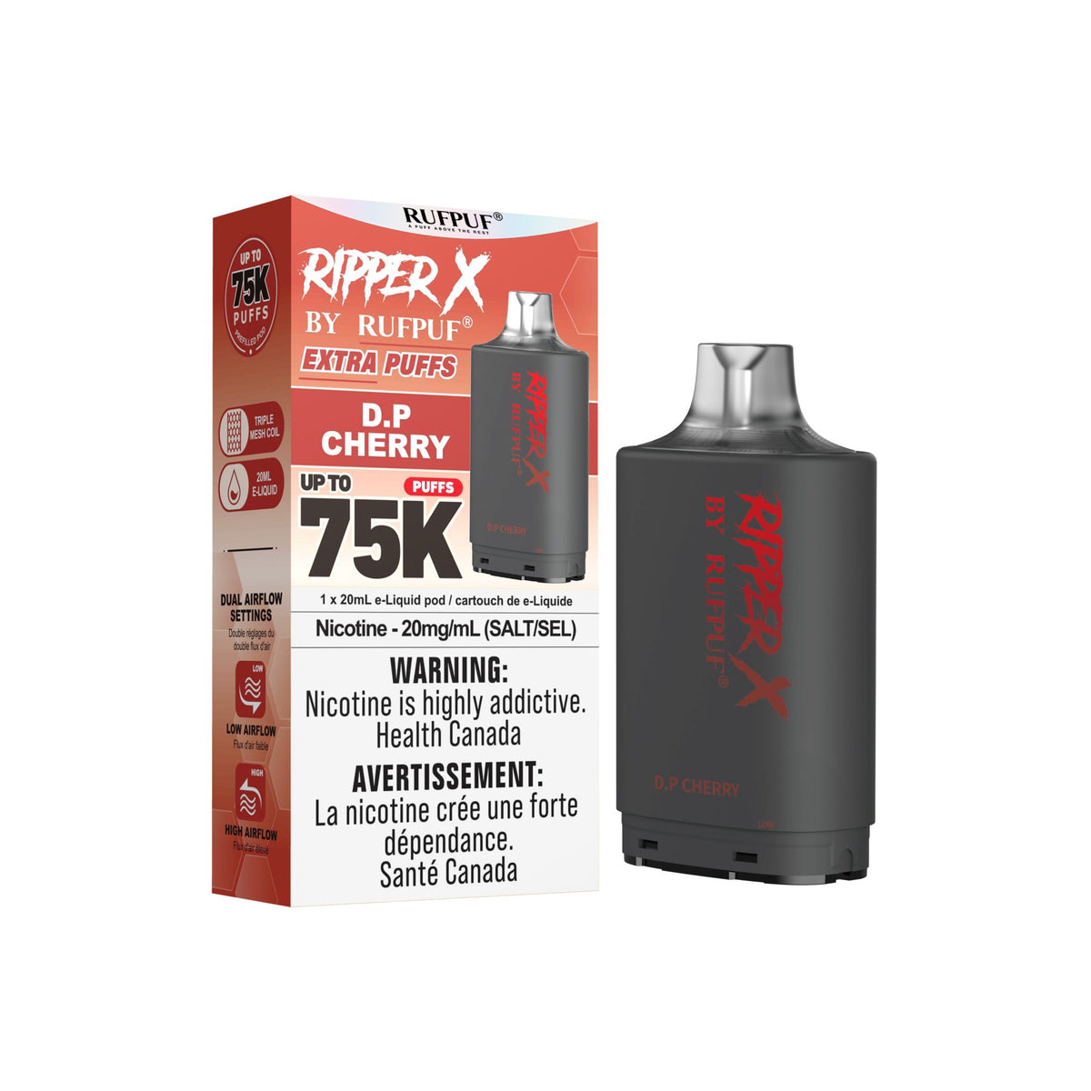 Ripper X 75K - D.P CHERRY - 20mg