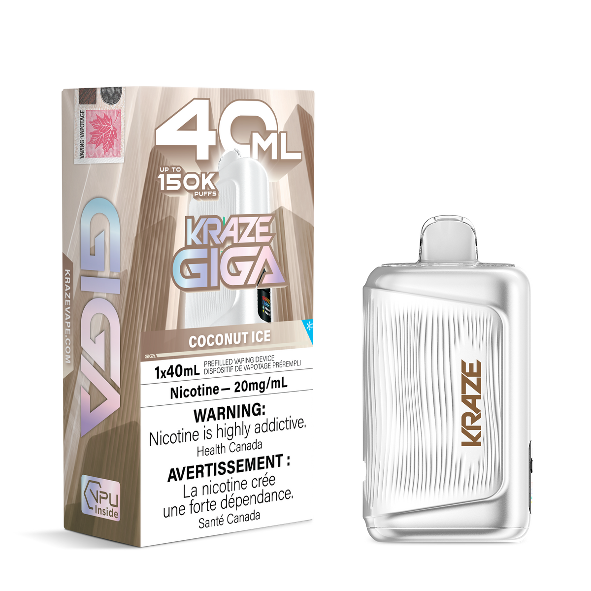 Kraze Giga - Coconut Ice - 20mg