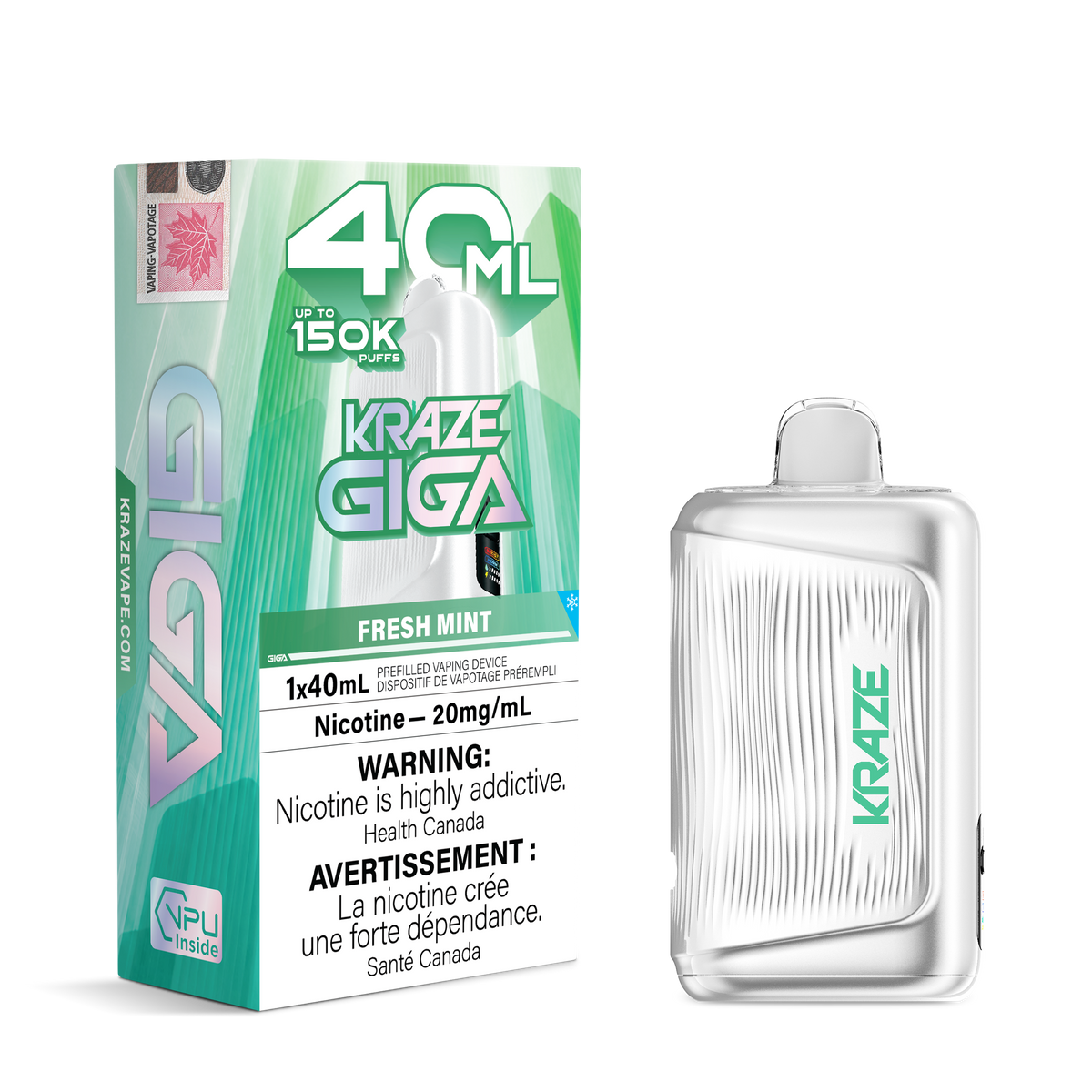 Kraze Giga - Fresh Mint - 20mg
