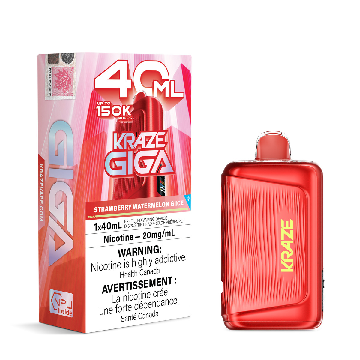 Kraze Giga - Strawberry Watermelon G Ice - 20mg