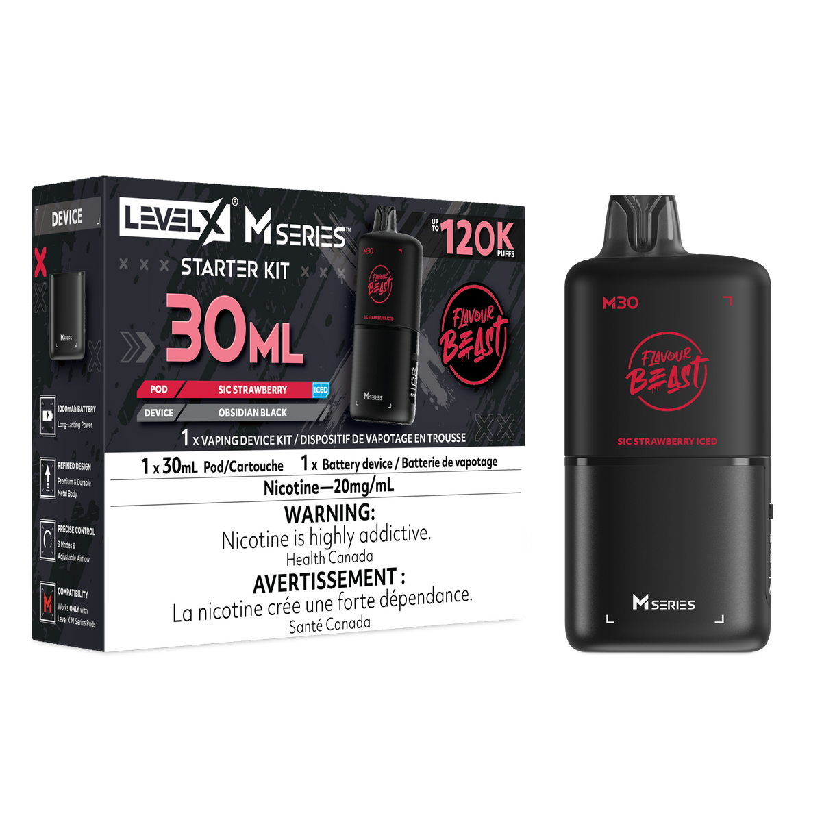 Level X Flavour Beast M Series - Starter Kit - Polar Mint - 20mg