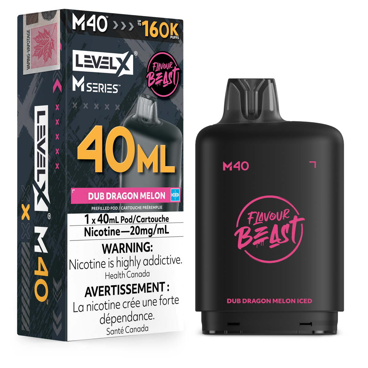 Level X Flavour Beast M Series - 40ml - Dub Dragon Melon - 20mg
