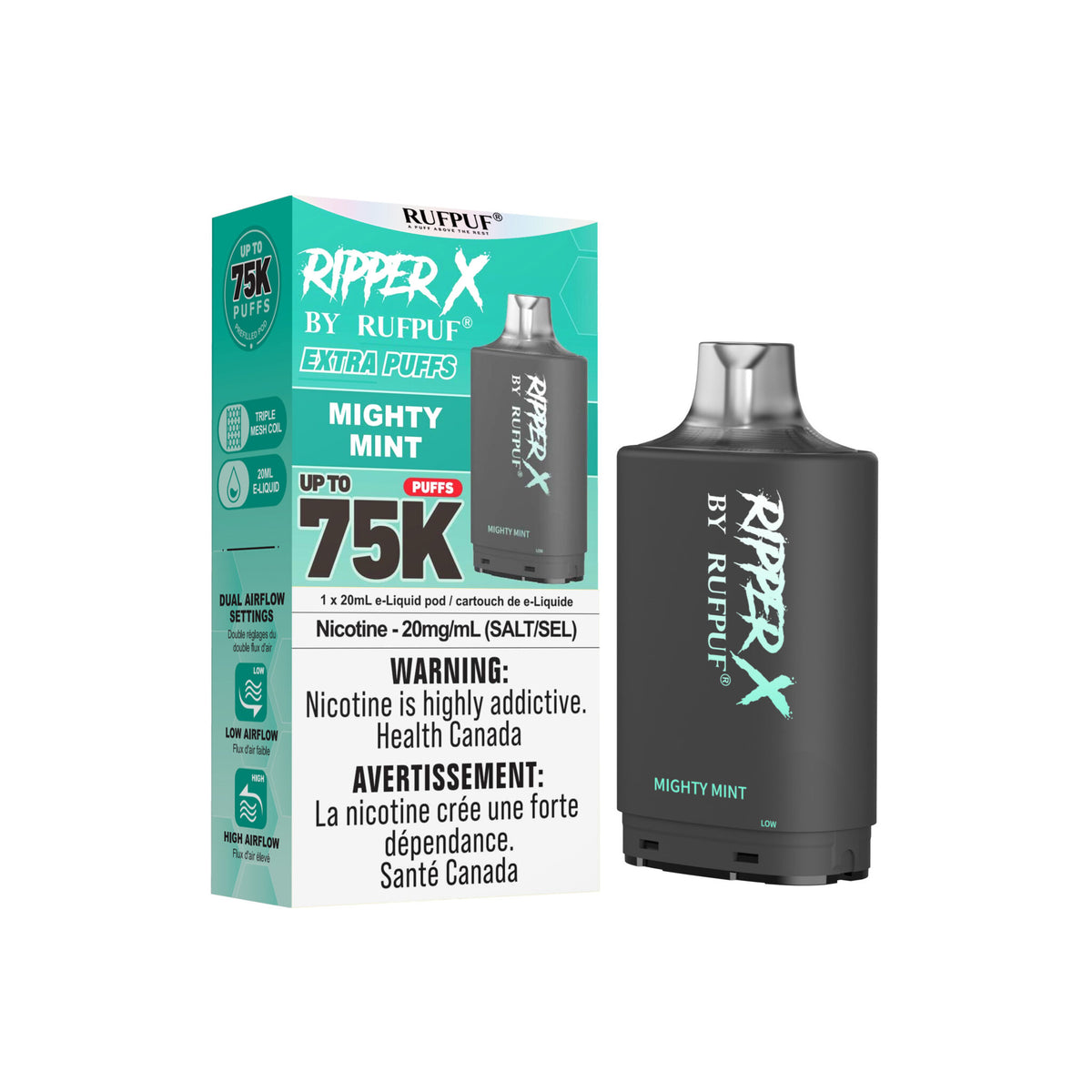 Ripper X 75K - MIGHTY MINT - 20mg