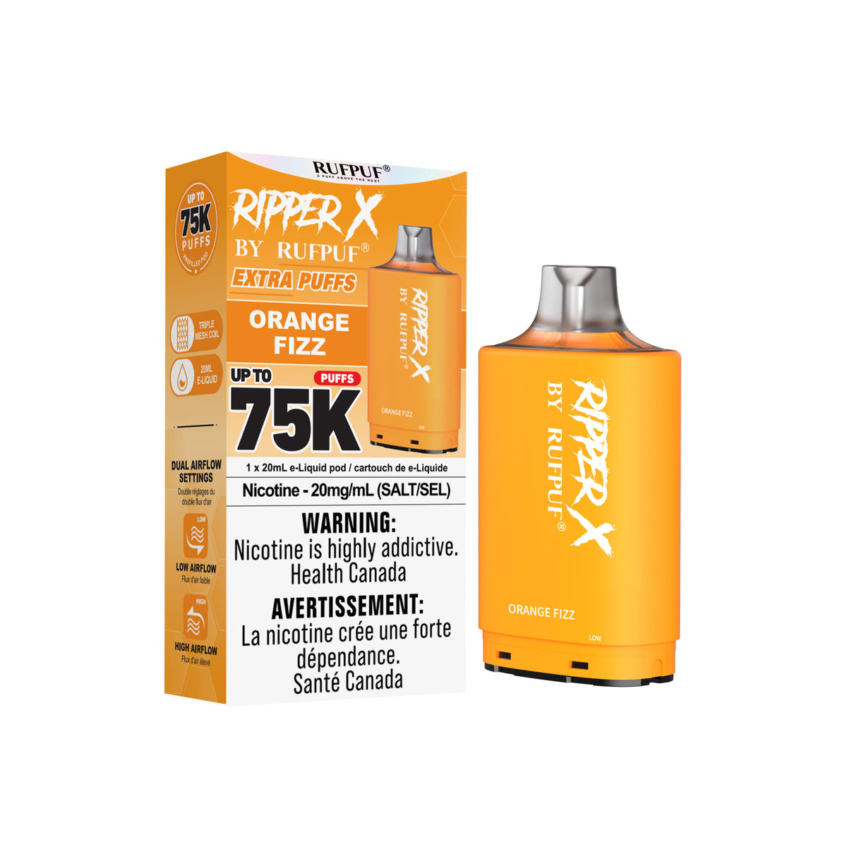 Ripper X 75K - Orange Fizz - 20mg