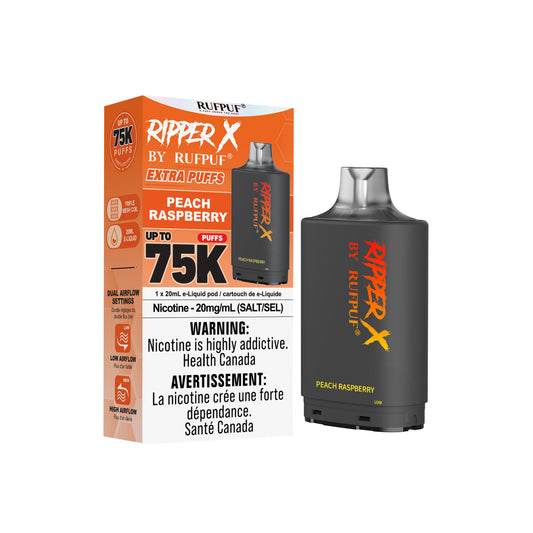 Ripper X 75K - Peach Raspberry - 20mg