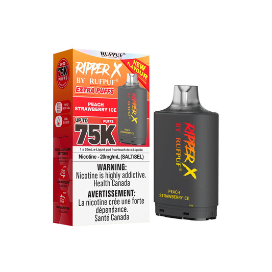Ripper X 75K - Peach Strawberry Ice - 20mg