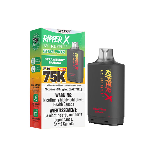 Ripper X 75K - Strawberry Banana - 20mg
