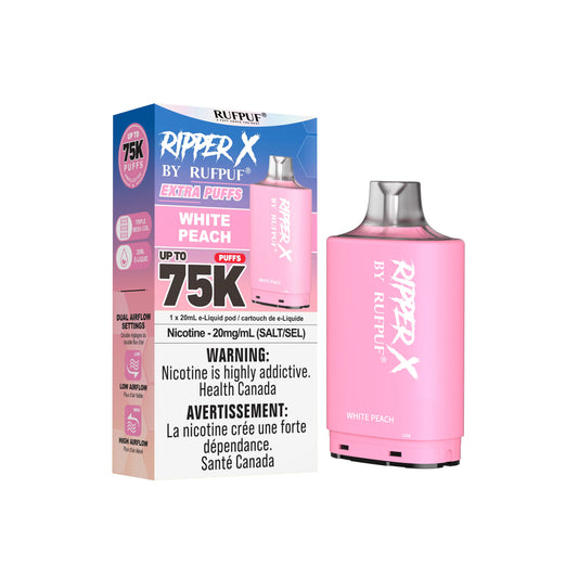 Ripper X 75K - White Peach - 20mg