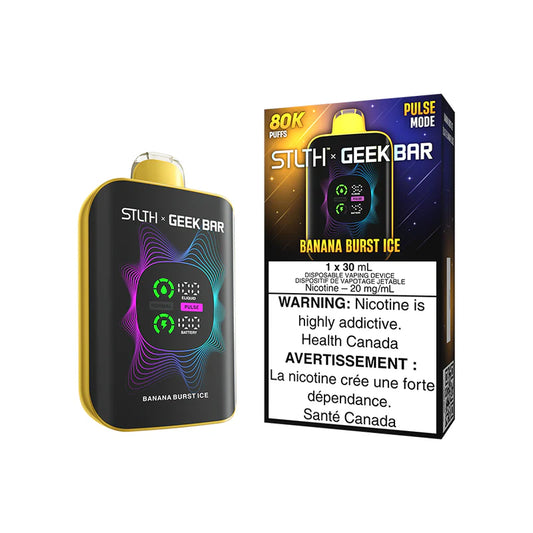 STLTH X Geek Bar Disposable - Banana Burst Ice - 20mg