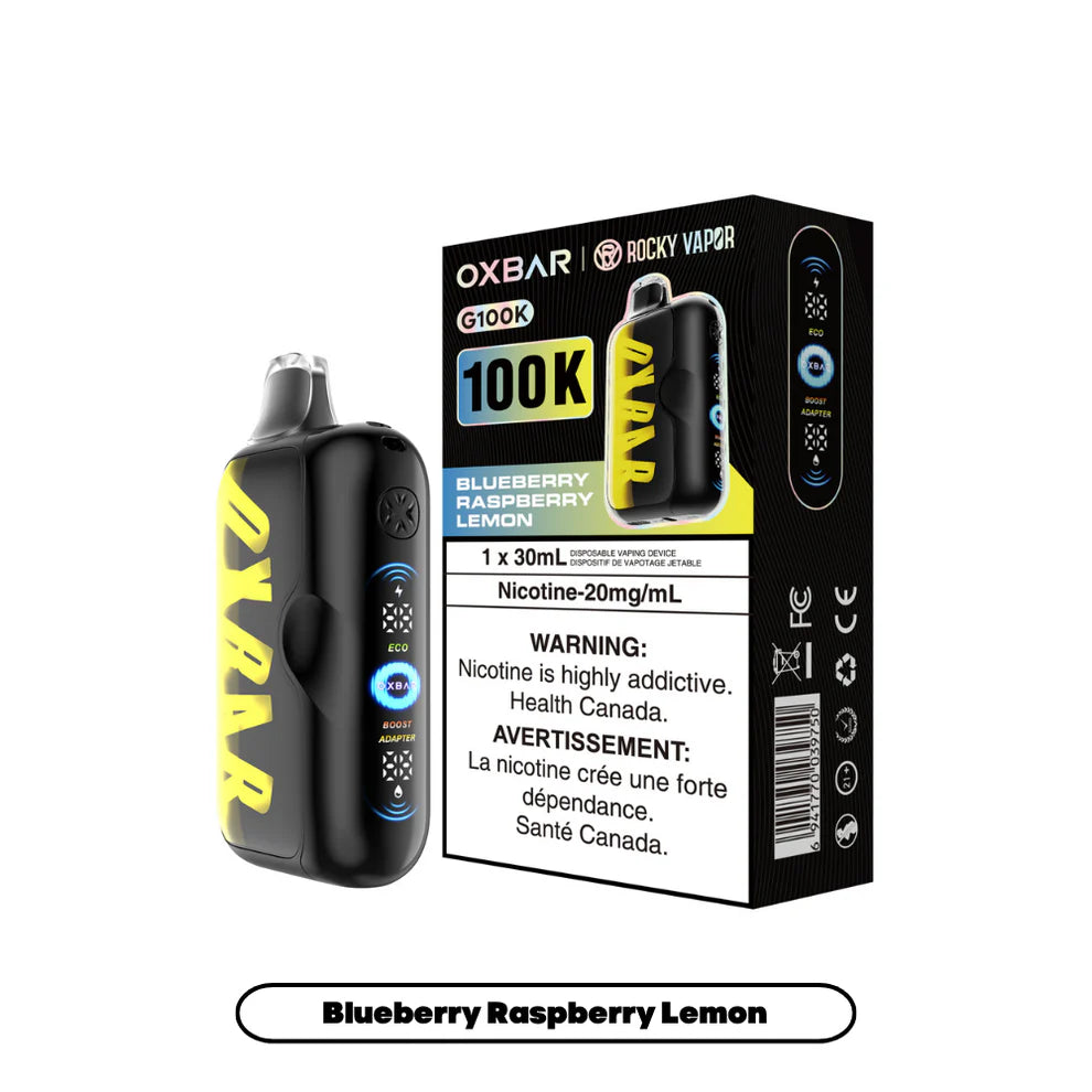 Rocky Vapor Oxbar G100K - Blueberry Raspberry Lemon - 20mg