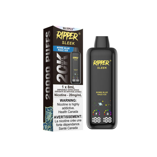 Bomb Blue Razz Ice Ripper SLEEK - 20mg