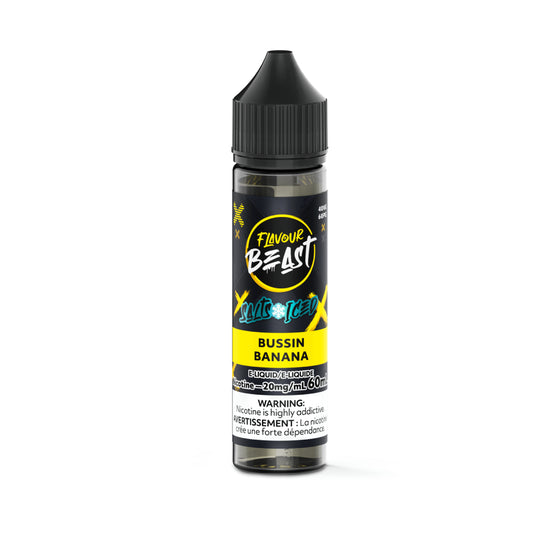 Flavour Beast E-Liquid 60ml - Bussin Banana (ICED) - 20mg