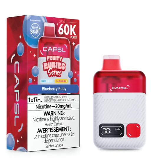 Flavour Beast - CAPSL AFX17 Disposable - Fruity Rubies Blueberry Ruby - 20mg