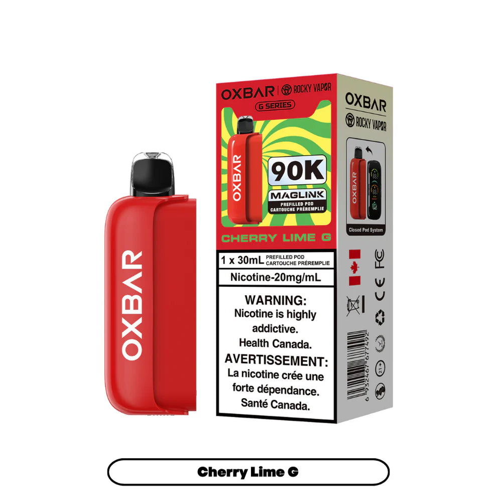 Rocky Vapor Oxbar Maglink Replacement Pod - G Series - Cherry Lime G - 20mg