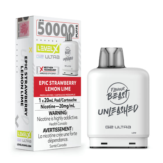 Level X Unleashed G2 Ultra - Epic Strawberry Lemon Lime - 20mg