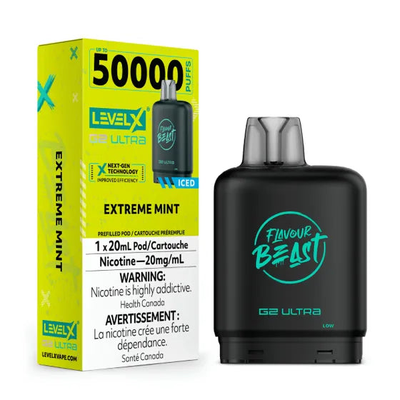 Level X Flavour Beast G2 Ultra - Extreme Mint - 20mg