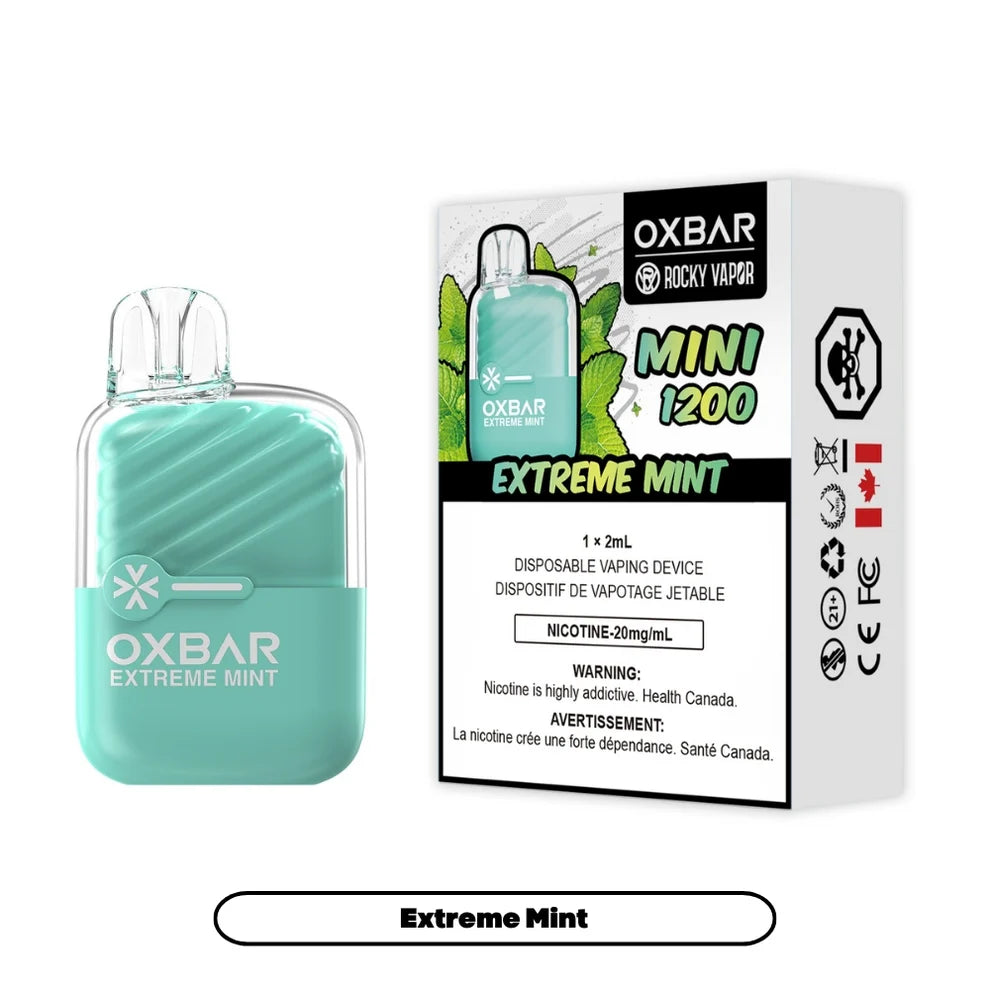 Rocky Vapor Oxbar Mini 1200 - Extreme Mint - 20mg