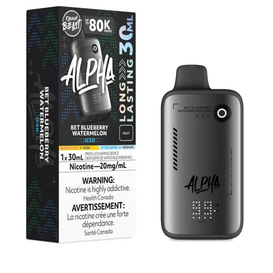 Flavour Beast Alpha Disposable - Bet Blueberry Watermelon Iced - 20mg
