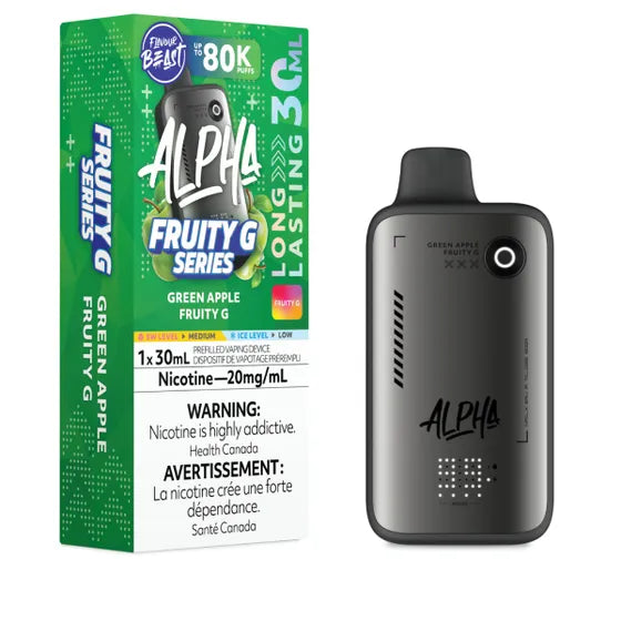Flavour Beast Alpha Disposable - Green Apple Fruity G - 20mg