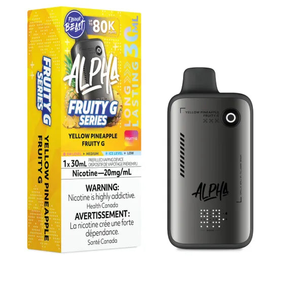 Flavour Beast Alpha Disposable - Yellow Pineapple Fruity G - 20mg