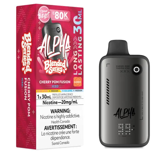 Flavour Beast Alpha Disposable - Cherry Pom Fusion Iced - 20mg