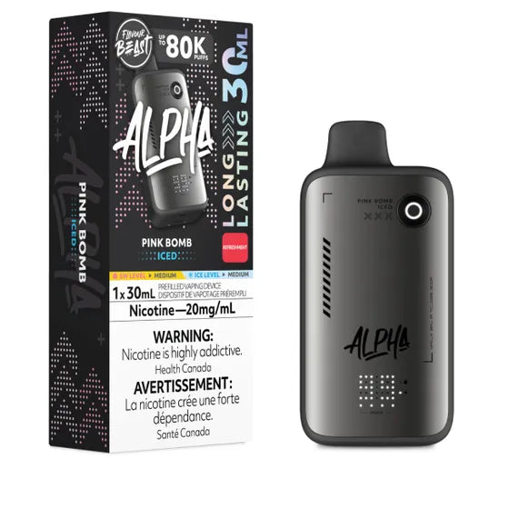 Flavour Beast Alpha Disposable - Pink Bomb Iced - 20mg