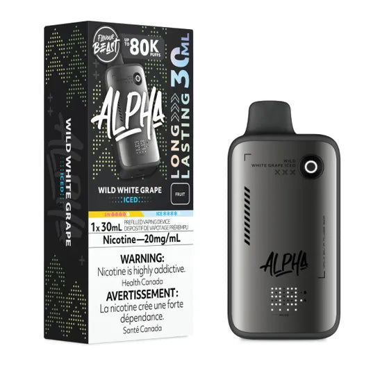 Flavour Beast Alpha Disposable - Wild White Grape Iced - 20mg