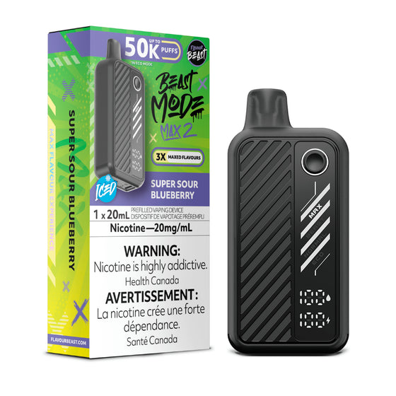 Flavour Beast Beast Mode Max 2 Disposable - Super Sour Blueberry - 20mg