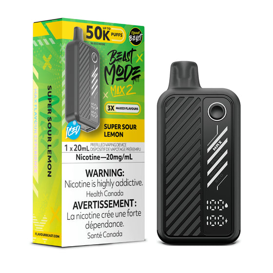 Flavour Beast Beast Mode Max 2 Disposable - Super Sour Lemon- 20mg