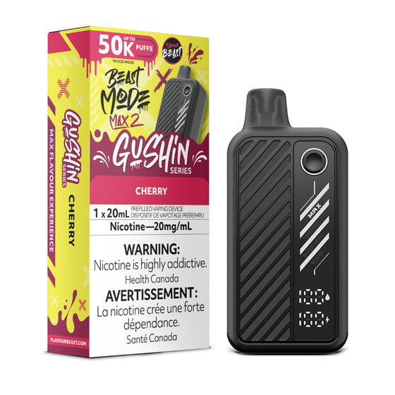 Flavour Beast Beast Mode Max 2 Disposable - Gushin Cherry - 20mg