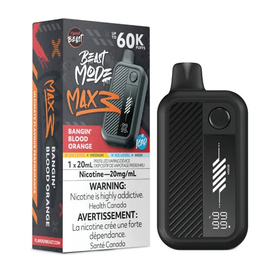 Flavour Beast Beast Mode Max 3 - Bangin' Blood Orange Iced - 20mg