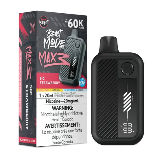 Flavour Beast Beast Mode Max 3 - Sic Strawberry Iced - 20mg