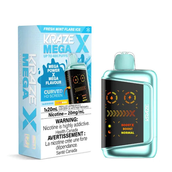 Kraze Mega X - Fresh Mint Flare Ice - 20mg