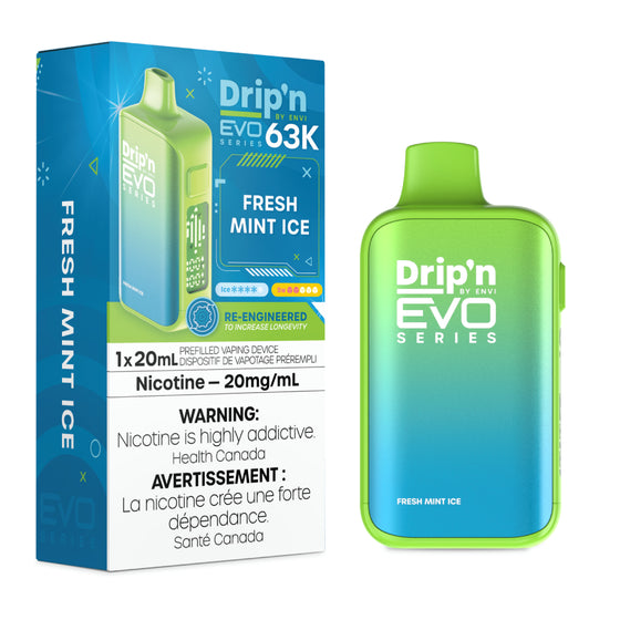 Drip'n by Envi EVO 63K Disposable - Fresh Mint Ice - 20mg