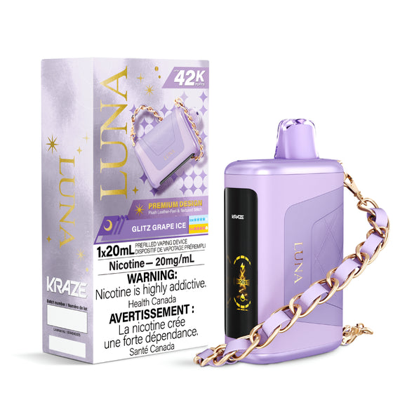 Kraze Luna - Glitz Grape Ice - 20mg