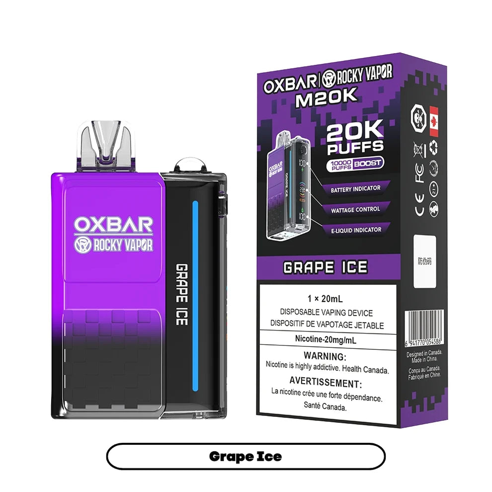 Rocky Vapor Oxbar M20K - Grape Ice - 20mg