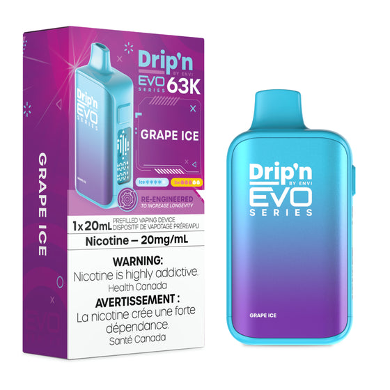 Drip'n by Envi EVO 63K Disposable - Grape Ice - 20mg