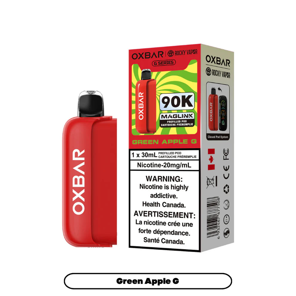 Rocky Vapor Oxbar Maglink Replacement Pod - G Series - Green Apple G - 20mg