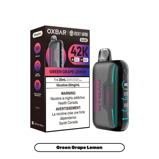 Rocky Vapor Oxbar G42K - Green Grape Lemon - 20mg