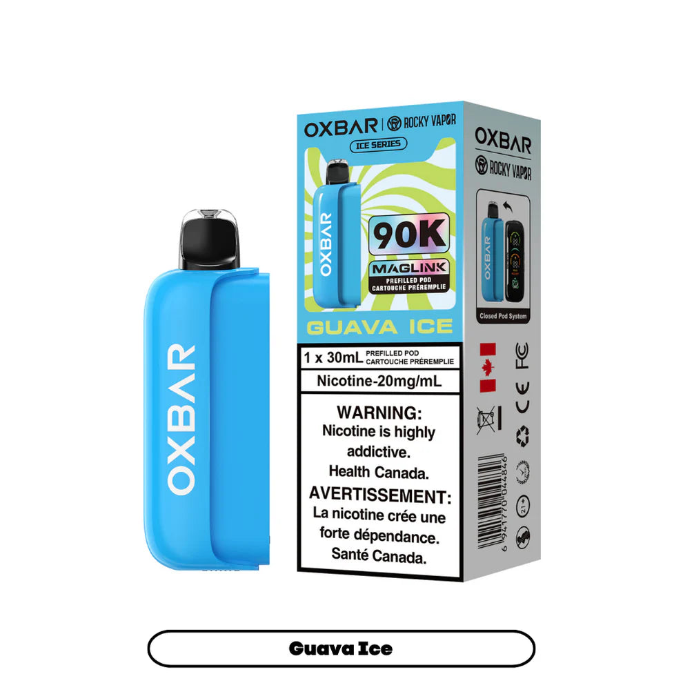 Rocky Vapor Oxbar Maglink Replacement Pod - Ice Series - Guava Ice - 20mg
