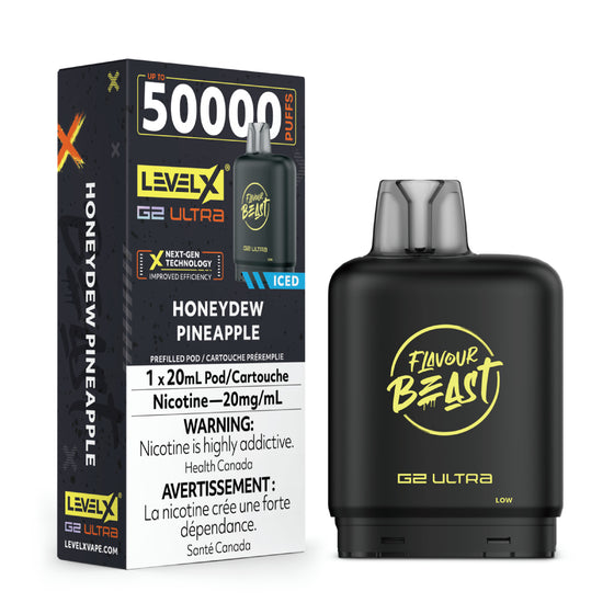 Level X Flavour Beast G2 Ultra - Honeydew Pineapple Iced -20mg