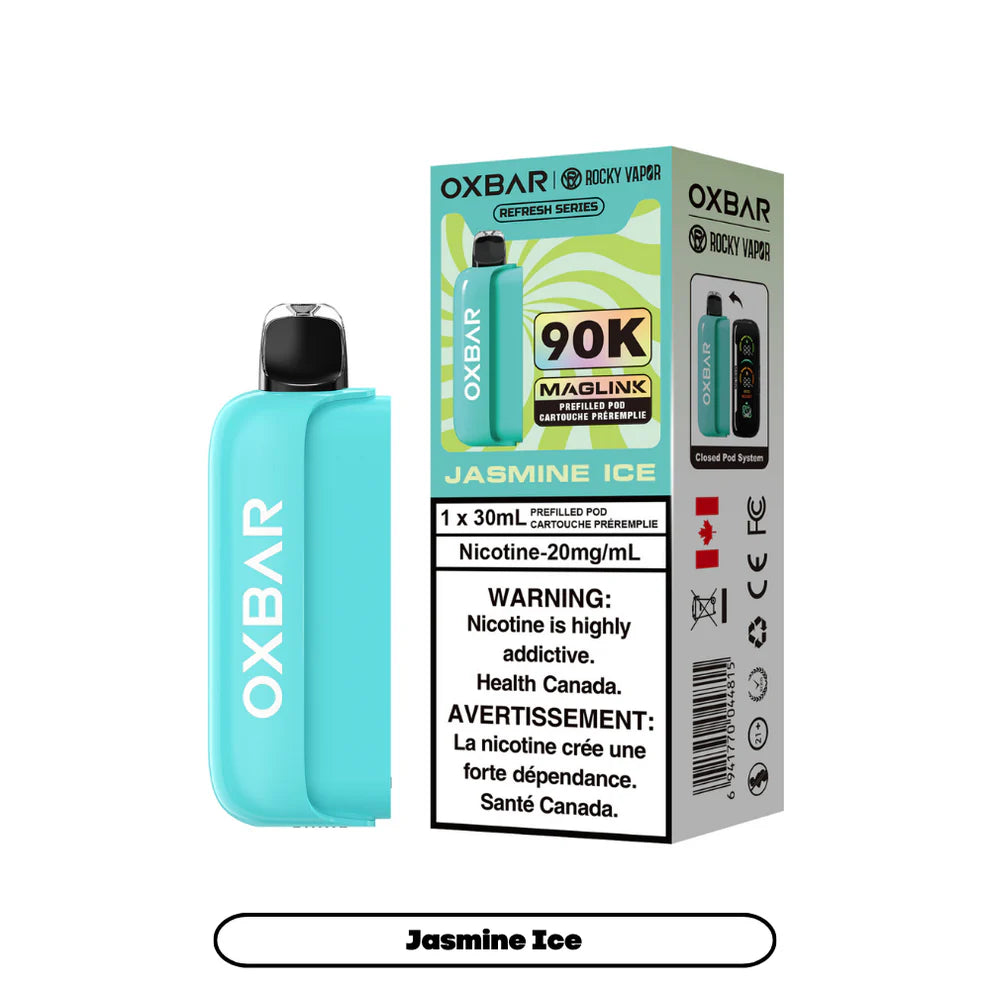 Rocky Vapor Oxbar Maglink Replacement Pod - Refresh Series - Jasmine Ice - 20mg