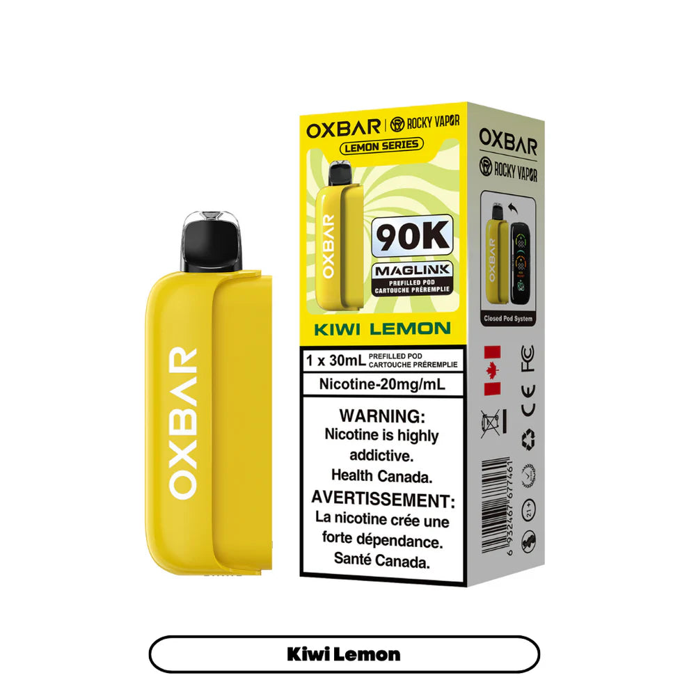 Rocky Vapor Oxbar Maglink Replacement Pod - Lemon Series - Kiwi Lemon - 20mg