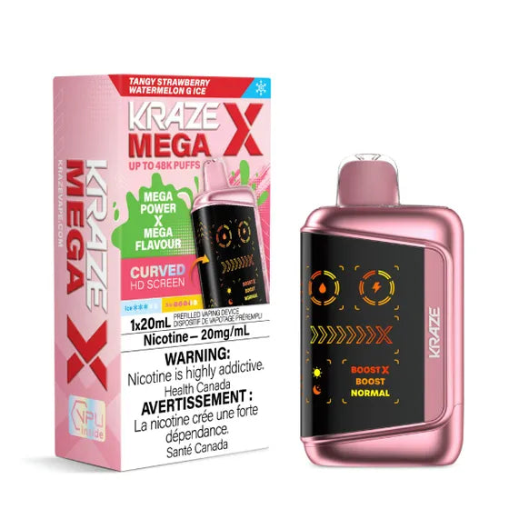Kraze Mega X - Tangy Strawberry Watermelon G Ice - 20mg