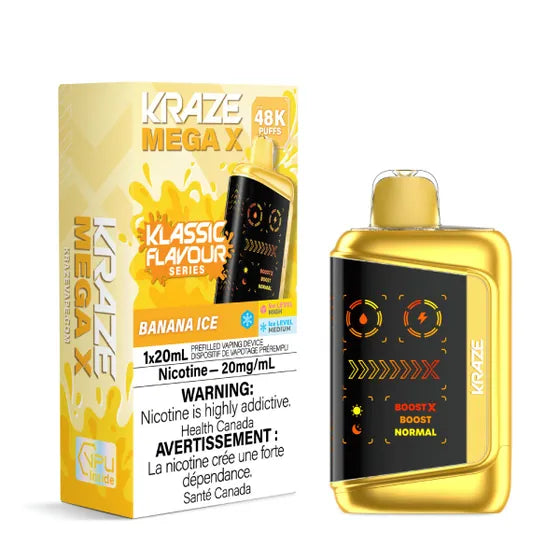 Kraze Mega X Klassic - Banana Ice - 20mg