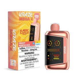 Kraze Mega X Klassic - Frizzy Peach G Ice - 20mg