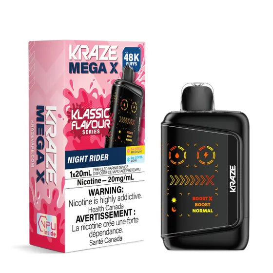 Kraze Mega X Klassic - Night Rider - 20mg